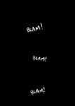 black_and_white black_background comic english_text exclamation_point hi_res monochrome not_furry onomatopoeia pancaketiffy simple_background sound_effects text white_text zero_pictured