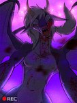 Rating: q
ID: 5092140
Date: 2024-10-03 19:41:27 -0400
Status: active
Score: 36
3:4 absurd_res ambiguous_gender anthro blood blood_in_mouth blood_on_face blood_on_tongue bodily_fluids camera_view covered_in_blood dragon fangs filter frostbite80_(artist) gradient_background hair hi_res horn implied_snuff licking licking_blood licking_lips looking_at_viewer looking_down male membrane_(anatomy) membranous_wings multicolored_body mythological_creature mythological_scalie mythology navel nipples nude open_mouth ponytail pupils purple_background purple_body red_eyes saliva scalie shaded simple_background slit_pupils solo teeth text tongue tongue_out two_tone_body vhs_filter white_body white_hair wings zerrin_(frostbite80) post #5092140