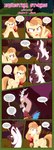 absurd_res accessory alice_goldenfeather_(estories) anthro black_border border butt chimera clenched_teeth cutie_mark defiant dialogue discord_(mlp) draconequus ears_up english_text equid equine estories everfree_forest eye_scar facial_scar female feral folded_wings friendship_is_magic glowing glowing_eyes group hair_accessory hasbro hi_res horn male mammal mobius_(estories) my_little_pony mythological_creature mythological_equine mythology narrowed_eyes open_mouth outside pegasus plant scar shrub spread_wings teeth text tree trio unicorn wings wounded