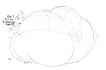 2021 3:2 3_fingers ambiguous_gender anthro asking asking_self belly between_cheeks beverage_can big_belly big_breasts big_butt biped black_and_white black_text bottom_heavy breasts butt butt_focus catrobis cheek_tuft clothed clothed_anthro clothed_female clothing clumsy countershade_face countershade_fur countershading digital_drawing_(artwork) digital_media_(artwork) dipstick_tail english_text extreme_size_difference eyewear facial_tuft feet felid female fingers fluffy fluffy_tail fur glasses gloves_(marking) grape_juice hi_res hooves huge_belly huge_breasts huge_butt huge_hips hyper hyper_belly hyper_butt juice_(beverage) larger_anthro larger_female leg_markings looking_back maddeku mammal markings monochrome morbidly_obese morbidly_obese_anthro morbidly_obese_female mostly_offscreen_character obese obese_anthro obese_female off_shoulder overweight overweight_anthro overweight_female pattern_clothing pattern_topwear plaid plaid_clothing plaid_topwear question_mark rear_view round_glasses scut_tail short_tail simple_background size_difference sketch small_feet smaller_ambiguous socks_(marking) solo standing sweater sweater_dress tail tail_markings text topwear tuft under_clothes unguligrade unguligrade_anthro white_background wide_hipped_anthro wide_hipped_female wide_hips x-38_(maddeku)