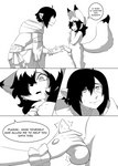 absurd_res anthro asking asking_another asking_what astra_lupus black_hair bodily_fluids canid canine comic command command_to_allow command_to_relax dialogue duo elezen english_text final_fantasy final_fantasy_xiv fox hair heart_pupils heart_symbol hi_res humanoid humanoid_pointy_ears kneeling kokojun_astraldusk lalafox male male/male mammal masturbation monochrome name_drop name_in_dialogue name_stutter noebertain_laimable pointy_ears question questioning_tone saliva scar sinfrou size_difference speech_bubble square_enix stuttering talking_to_another talking_to_partner text