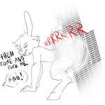 Rating: q
ID: 3170574
Date: 2022-02-11 07:08:18 -0500
Status: active
Score: 40
2022 absurd_res aggressive aggressive_humping all_fours anthro barefoot black_text bodily_fluids bristol butt cheek_tuft claws closed_smile clothed clothing digital_media_(artwork) facial_tuft feet full-length_portrait half-closed_eyes head_tuft hi_res humanoid_hands humor lagomorph leporid male male_anthro mammal motion_lines mouth_closed narrowed_eyes portrait profanity rabbit red_text shaking_butt side_view sketch skimpy smile solo speech_bubble sweat sweatdrop text topless topless_anthro topless_male tuft yelling post #3170574