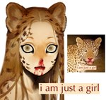 :< animal_ears animal_humanoid anthro blood blood_on_face bodily_fluids brown_eyes brown_hair english_text felid felid_humanoid female gore hair humanoid humanoid_face leopard_ears leopard_girl leopard_humanoid long_hair looking_at_viewer mammal mammal_humanoid meme monster_girl_(genre) pantherine pantherine_humanoid personification reference_inset shitpost simple_background solo text upper_body white_background yuliqqq