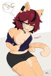 Rating: q
ID: 3823574
Date: 2023-01-20 14:39:50 -0500
Status: active
Score: 309
4_fingers aeiou_(yoako) alchemical_symbol anthro aroused bedroom_eyes black_clothing blue_clothing blue_eyes blush blush_lines bottomwear breasts cat_tail clothing clothing_aside clothing_pull collar countershade_face countershade_legs countershade_thighs countershade_torso countershading crop_top domestic_cat drawstring ear_piercing ear_ring felid feline felis female fingers flashing flashing_breasts flirting flirting_with_viewer fur gesture hair half-closed_eyes hi_res hotpants inner_ear_fluff inviting lewd_symbolism looking_at_viewer lust mammal midriff narrowed_eyes natural_breasts nipples one_breast_out piercing pink_nose purring red_hair ring_piercing rolo_stuff seductive sex_gesture sharp_teeth shirt short_hair shorts small_breasts smile smirk solo speech_bubble stripes suggestive suggestive_gesture symbol symbolism tan_body tan_fur teeth text topwear tuft post #3823574