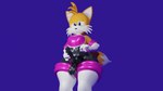 16:9 3d_(artwork) absurd_res anthro armwear black_latex blender_(artwork) blender_cycles canid canine clothed clothing condom_suit cosplay crossdressing digital_media_(artwork) eggsaladsandwich elbow_gloves erection erection_under_clothing femboy feminine_pose fox genitals gloves hand_on_penis handwear hi_res kabalmystic_(artist) latex latex_armwear latex_clothing latex_elbow_gloves latex_gloves latex_handwear latex_legwear latex_skinsuit latex_thigh_highs legwear male mammal masturbation miles_prower penis purple_latex rouge_the_bat rubber_clothing sega skinsuit solo sonic_the_hedgehog_(series) thigh_highs tight_clothing white_armwear white_clothing white_elbow_gloves white_gloves white_handwear white_latex white_legwear white_thigh_highs widescreen