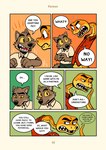 anthro base_three_layout blockage_(layout) canid canine canis comic dreamworks duo english_text feral happy hi_res horizontal_blockage horizontal_staggering male mammal mr._snake_(the_bad_guys) mr._wolf_(the_bad_guys) reptile saran_kit scalie six_frame_image snake speech_bubble staggering_(layout) text the_bad_guys three_row_layout wolf