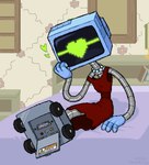 clothing computer dress electronics female for_a_head gem hand_on_chin heart_symbol jewelry karen_plankton looking_at_viewer machine monitor_head necklace nickelodeon not_furry object_head on_model pearl_(gem) pearl_necklace red_clothing red_dress robot screen screen_face screen_head solo spongebob_squarepants technophilia vexedcalyx