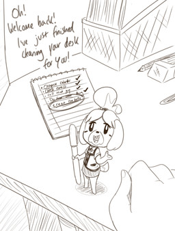 Rating: s
ID: 5632232
Date: 2025-06-10 01:16:20 -0400
Status: pending
Score: 13
2019 ambiguous_gender ambiguous_human animal_crossing anthro bangs barefoot bell_hair_tie bent_arm black_nose bottomwear canid canine canis clothed clothed_anthro clothed_female clothing cookieboy011 desk dialogue digital_drawing_(artwork) digital_media_(artwork) domestic_dog duo english_description english_text featureless_legs feet female female_anthro floppy_ears fluffy_ears fully_clothed fully_clothed_anthro fully_clothed_female furniture greyscale hair hand_pawpads holding_object holding_pen human isabelle_(animal_crossing) looking_at_viewer lop_ears mammal micro mitten_hands monochrome mostly_offscreen_ambiguous mostly_offscreen_character mostly_offscreen_human nintendo no_eyebrows notebook open_mouth open_smile paper_clip pen pencil_(object) pockets ponytail pupils shaded shih_tzu skirt smile solo_focus standing table text tongue topwear toy_dog vest white_pupils white_tongue yelling yelling_at_viewer post #5632232
