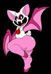 3_toes alpha_channel anthro bat big_butt butt digital_media_(artwork) drosgrassy_06 fangs feet female female_(lore) fur happy hi_res huge_butt mammal mob_entertainment nightmare_critters on_model pink_body pink_fur poppy_playtime rabie_baby_(poppy_playtime) smile solo teeth thick_thighs toes vasdocor_09 watermark white_body white_fur wings