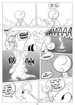 2017 ?_face angry anon anthro battle claws clothed clothing cocky comic confident dialogue elekid english_text female fight generation_1_pokemon generation_2_pokemon happy hi_res horn human humor insult male mammal monochrome nidoqueen nintendo open_mouth outside plant pokemon pokemon_(species) queenie_(shoutingisfun) rude scalie short short_ears shoutingisfun size_difference sound_effects standing surprise text throwing tree wide_eyed worried