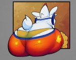 Rating: q
ID: 5576450
Date: 2025-05-16 12:11:20 -0400
Status: active
Score: 45
absurd_res ambiguous_gender anthro big_butt biped blue_body blue_fur border butt butt_focus cinderace clothed clothing fur generation_8_pokemon ghozt glistening glistening_butt grey_border hi_res huge_butt multicolored_body multicolored_fur nintendo orange_background pokemon pokemon_(species) pokemorph rear_view red_body short_tail simple_background skimpy solo tail thick_thighs underwear white_body white_fur white_tail wide_hips post #5576450