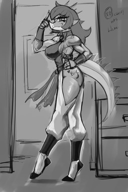 Rating: q
ID: 5560440
Date: 2025-05-09 17:03:08 -0400
Status: active
Score: 12
2025 anthro aquilops artist_name biceps big_breasts black_and_white breasts butt butt_tattoo cavemanon_studios ceratopsian chervyarts dinosaur eyelashes facial_horn female glistening glistening_body glistening_scales goodbye_volcano_high hair hand_on_hip hand_on_own_hip head_spikes hi_res horn long_hair long_tail looking_at_viewer monochrome muscular muscular_anthro muscular_arms muscular_female nose_horn ornithischian prehistoric_species reptile rosa_(gvh) scales scalie smile snoot_game snout solo spiked_tail spikes spikes_(anatomy) tail tattoo text watermark post #5560440