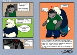 anthro bear clothed clothing comic dialogue duo english_text fully_clothed hybrid jakegr jakegr_(character) male male/male mammal overweight romantic romantic_couple ruick simple_background tail text