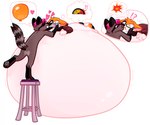 air_inflation air_pump air_pump_in_butt anthro balloon bdsm belly belly_expansion belly_inflation big_belly bondage bound bovid bovine brown_body brown_eyes brown_fur butt cattle chair chair_bondage clothed clothing comic comic_panel deer digital_media_(artwork) domestic_cat duo expansion eyewear felid feline felis fluffy fluffy_ears fluffy_hair fluffy_tail fur furniture glasses hair hi_res hoodie hooves hose hose_in_butt hose_inflation huge_belly hybrid hyper hyper_belly hyper_inflation ilmentosli inflatable inflation inner_ear_fluff lying lying_on_self male male/male mammal on_front orange_hair partially_clothed pink_hair procyonid raccoon raccoon_tail simple_background sitting standing tail topwear tuft underwear underwear_down white_background white_body white_cat white_fur