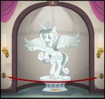 2015 bad_end crown cutie_mark equid equine feathered_wings feathers female friendship_is_magic hasbro headgear hi_res horn icaron inanimate_transformation inside jewelry mammal my_little_pony mythological_creature mythological_equine mythology necklace petrification princess_cadance_(mlp) sculpture solo statue transformation winged_unicorn wings