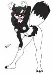 Rating: q
ID: 2004667
Date: 2019-09-26 06:54:58 -0400
Status: active
Score: 52
2019 alternate_species anthro anthrofied areola bent_over bernardol22 black_body black_fur breasts digital_media_(artwork) female fur galarian_form galarian_zigzagoon generation_8_pokemon hand_on_knee hand_on_leg hi_res hitori09 marnie_(pokemon) nintendo nipples nude pink_sclera pinup pokemon pokemon_(species) pokemorph pose regional_form_(pokemon) simple_background sketch solo tongue tongue_out white_background white_body white_fur post #2004667