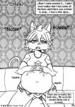 2016 anthro belly big_belly bodily_fluids bodily_noises breasts burping clothed clothing comic different_sound_effects english_text extended_sound_effect felid female hiccuping if_hell_had_a_taste mammal marci_hetson monochrome onomatopoeia print_clothing print_shirt print_t-shirt print_topwear rumbling_stomach saliva shirt shortened_sound_effect slightly_chubby sound_effect_variant sound_effects star star_clothing star_polygon star_print star_shirt star_t-shirt star_topwear stuffing t-shirt text topwear viroveteruscy vowelless vowelless_sound_effect