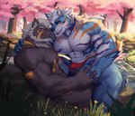 Rating: e
ID: 4487660
Date: 2023-12-22 13:38:06 -0500
Status: active
Score: 39
abs absurd_res anthro biceps black_clothing black_nose black_underwear blue_body blue_fur brown_body brown_fur bulge canid canine canis cherry_blossom cherry_blossom_tree cherry_tree claws clothing duo eye_contact eye_scar facial_scar fingers flower forest fruit_tree fur gold_markings hair hand_holding hi_res horn jewelry kult2k looking_at_another lugerdius male male/male mammal markings muscular muscular_thighs navel nipple_piercing nipples nose_to_nose on_ground open_mouth orange_eyes orange_markings outside pecs piercing pink_nipples pink_nose plant prunus_(flower) purple_markings red_clothing red_eyes red_underwear ring_piercing scar tail teeth tree triceps tuft underwear white_body white_claws white_fur white_hair white_horn wolf post #4487660
