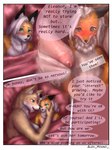 3:4 absurd_res alex_hound anthro areola areola_slip big_breasts breasts canid canine comic connor_(alex_hound) dialogue duo eleanor_(alex_hound) english_text female femboy fox hi_res huge_breasts male male/female mammal mature_female overweight size_difference text