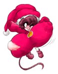 anthro big_breasts biped bouncing_breasts breasts breasts_bigger_than_head brown_hair christmas christmas_clothing christmas_headwear clothing eyelashes female female_anthro hair happy hat headgear headwear holidays holly_(rogywantscoffee) huge_breasts hyper hyper_breasts jumping male_(lore) mammal mouse mouse_ears mouse_tail murid murine nipple_outline plantigrade rat red_eyes ripping ripping_clothing rodent rogywantscoffee santa_hat short_hair short_stack solo torn_clothing