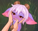 Rating: q
ID: 5610305
Date: 2025-05-30 20:55:52 -0400
Status: pending
Score: 15
5:4 absurd_res bedroom_eyes bodily_fluids clothed clothing drooling eyewear eyewear_on_head female goggles goggles_on_head hair hand_in_mouth happy hi_res humanoid league_of_legends narrowed_eyes open_mouth piercing raylaruneheart riot_games saliva seductive short_hair short_stack smile solo teeth tencent tristana_(lol) white_hair yordle post #5610305