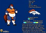 anthro biped blue_body bulge character_name clothed clothing cloven_hooves cole_(wbu) denver_broncos digital_media_(artwork) english_text equid equine exposed_belly hair hooves horse knee_pads logo male male_anthro mammal model_sheet moobs navel nfl pixel_(artwork) simple_background slightly_chubby smile solo sport tail text tight_clothing topwear unguligrade wbu