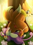 2018 3:4 3_toes animal_genitalia animal_penis anthro anus balls blush bodily_fluids buizel cum cum_on_feet cumshot digital_media_(artwork) duo ejaculation erection feet female flower foot_fetish foot_play footjob fur generation_1_pokemon generation_4_pokemon genital_fluids genitals hi_res male male/female mammal mustelid nintendo open_mouth orgasm orgasm_face outside penis plant pokemon pokemon_(species) pussy rattata rodent rymherdier semi-anthro sex signature smile teeth toes tongue vaginal_fluids