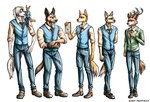 absurd_res anthro artist beastars canid canine canis clothing coyote deaf domestic_dog drawing english_text fan_character fennec_fox fox gil_(greatlizardwizard) group herding_dog hi_res hybrid hyena ibuki_ii_(greatlizardwizard) jiro_(greatlizardwizard) katsu_(greatlizardwizard) lucas_(greatlizardwizard) male mammal muscular muscular_anthro muscular_male mute old_english_sheepdog pastoral_dog roommate school_uniform sheepdog simon_(greatlizardwizard) spotted_hyena student sunny_frostwolf text tibetan_sand_fox true_fox uniform