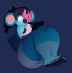Rating: s
ID: 5482906
Date: 2025-04-04 23:00:42 -0400
Status: active
Score: 5
anthro black_hair black_nose black_pawpads blue_body blue_fur bottomwear boxer_briefs boxers_(clothing) breasts butt claws clothed clothing cowrie_(kureto) digital_media_(artwork) electronics eye_bags eyebrows facial_piercing feet female fur hair hi_res highlights_(coloring) koala kureto looking_at_electronics looking_at_tablet mammal marsupial multicolored_body multicolored_fur multicolored_hair nose_piercing pawpads paws piercing pink_hair shirt simple_background solo stud_piercing t-shirt tablet thick_eyebrows thick_thighs topwear torn_bottomwear torn_clothing translucent translucent_hair two_tone_body two_tone_fur two_tone_hair underwear vombatiform wide_hips post #5482906