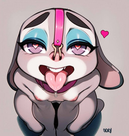 Rating: e
ID: 4450840
Date: 2023-12-03 14:38:46 -0500
Status: active
Score: 176
2023 anthro bdsm breasts collar disney doxy exposed exposed_breasts female heart_eyes heart_symbol inviting judy_hopps kneeling lagomorph leporid long_ears looking_at_viewer looking_up makeup mammal nose_hook nude presenting rabbit small_breasts solo submissive tongue tongue_out zootopia post #4450840