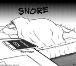 2016 anthro bedding blanket cellphone comic different_sound_effects dragon electronics english_text if_hell_had_a_taste male monochrome mythological_creature mythological_scalie mythology onomatopoeia phone pillow reptile ringing scalie skylar_fidchell sleeping snoring solo sound_effects tail text viroveteruscy