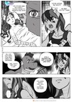 anthro anthrofied bandage comic dialogue dragon ellipsis english_text equid equine female friendship_is_magic hasbro hi_res horn male mammal monochrome my_little_pony mythological_creature mythological_equine mythological_scalie mythology pegasus pia-sama pupils rainbow_dash_(mlp) rarity_(mlp) scalie slit_pupils spike_(mlp) text unicorn wings