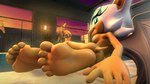 3d_(artwork) anthro bat breasts digital_media_(artwork) feet female foot_focus foot_ninja15 hi_res humanoid_feet mammal nude plantigrade pool rouge_the_bat sega soles solo sonic_the_hedgehog_(series) source_filmmaker_(artwork)