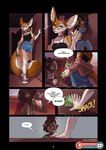 2021 anthro breasts canid canine clothed clothing comic cougar dialogue digital_media_(artwork) english_text felid feline female fennec_fox fox fran_(furlana) furlana group hi_res lion mammal pantherine rey_(furlana) smile text trio true_fox url