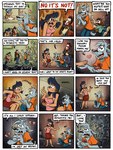 3:4 angry anthro bovid bovine canid canine canis comic dialogue domestic_dog english_text equid equine felid female group horse hybrid iguana iguanid kim_arndt lion lizard male mammal monotreme moondog_(comic) moondog_(kim_arndt) pantherine parker_(kim_arndt) platypus reptile richard_bay_(kim_arndt) rodent scalie sciurid sitting text topher_(kim_arndt) tree_squirrel wrath yak