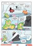 after_sex amphibian anthro big_breasts bodily_fluids breasts comic cum cum_in_ass cum_inside damien_(goopyarts) dialogue english_text excessive_cum excessive_genital_fluids fellatio frog genital_fluids genitals goopyarts hi_res huge_breasts hyper hyper_breasts kobold male oracle_(goopyarts) oral orgasm penile scalie sex text werewold