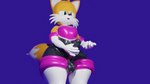 16:9 3d_(artwork) absurd_res anthro armwear black_latex blender_(artwork) blender_cycles canid canine clothed clothing condom_suit cosplay crossdressing digital_media_(artwork) eggsaladsandwich elbow_gloves erection erection_under_clothing femboy feminine_pose fox genitals gloves hand_on_penis handwear hi_res kabalmystic_(artist) latex latex_armwear latex_clothing latex_elbow_gloves latex_gloves latex_handwear latex_legwear latex_skinsuit latex_thigh_highs legwear male mammal masturbation miles_prower penis purple_latex rouge_the_bat rubber_clothing sega skinsuit solo sonic_the_hedgehog_(series) thigh_highs tight_clothing white_armwear white_clothing white_elbow_gloves white_gloves white_handwear white_latex white_legwear white_thigh_highs widescreen