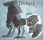 Rating: s
ID: 310782
Date: 2013-03-30 07:26:19 -0400
Status: active
Score: 12
ambiguous_gender animate_inanimate anthro claws clothing desert_eagle digital_media_(artwork) for_a_head full-length_portrait gun gun_head handgun head_cannon living_gun living_machine living_ranged_weapon living_weapon machine pistol portrait ranged_weapon red_eyes solo teeth tomthezombie topwear vest weapon post #310782