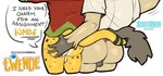 Rating: e
ID: 5590298
Date: 2025-05-22 07:38:57 -0400
Status: active
Score: 37
2025 anthro backsack balls big_butt black_spots boss_(twende) bottomless brown_body brown_fur bubble butt butt_focus butt_grab butt_shot butt_squeeze cheetah clothed clothing dialogue duo english_text entwined_tails felid feline fur genitals hand_on_butt hi_res hyena jacket kimbe_(twende) ledange long_tail male male/male mammal markings mature_male raised_arm raised_tail rear_view shirt simple_background size_difference spots spotted_body spotted_fur squeezing tail tail_around_partner tail_coil tan_body tan_fur text topwear twende_(series) watermark white_background yellow_body yellow_fur post #5590298