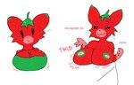 Rating: q
ID: 5601548
Date: 2025-05-27 02:48:49 -0400
Status: active
Score: 16
anthro areola big_breasts bodily_fluids breast_expansion breast_rest breasts cheek_tuft clothing dipstick_ears domestic_cat ear_markings elemental_creature ellipsis english_text expansion eyebrows facial_tuft fakemon felid feline felis female flora_fauna food food_creature fruit fur gloves_(marking) green_areola green_body green_clothing green_fur green_topwear green_whiskers lactating lactating_juice living_fruit looking_at_viewer mammal markings meowing multicolored_ears narrowed_eyes nipples plant raised_eyebrows red_body red_fur smile solo sound_effects strawpurry_(theonetruesinner) text theonetruesinner thud topwear tuft unusual_bodily_fluids unusual_lactation whiskers post #5601548