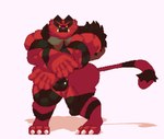 animated anthro balls big_muscles clothing digital_media_(artwork) flexing generation_7_pokemon genitals guard hi_res huge_muscles humanoid_genitalia humanoid_penis incineroar loop male mammal morinetsu muscular muscular_anthro muscular_male nintendo penis pixel_(artwork) pixel_animation pokemon pokemon_(species) short_playtime solo standing torn_clothing wardrobe_malfunction