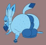 2024 3_toes anus balls big_anus big_balls big_butt blue_anus blue_balls blue_body blue_ears blue_fur blue_pawpads blue_paws blue_sclera blue_tail blue_tongue brown_background butt canid canine cheek_tuft colored dipstick_ears ear_markings ear_tuft eeveelution evilfiendish eyewear eyewear_only facial_tuft feet feral flat_colors freckled_butt freckles full-length_portrait fur fur_markings generation_4_pokemon genitals glaceon glasses glasses_only hi_res hindpaw huge_anus huge_balls huge_butt hyper hyper_anus male mammal markings motion_lines multicolored_body multicolored_ears multicolored_fur nintendo nude pawpads paws pokemon pokemon_(species) portrait puffy_anus pupils quadruped simple_background solo tail three-quarter_view toes tongue tongue_out tuft two_tone_body two_tone_fur wearing_glasses white_pupils