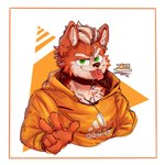 Rating: s
ID: 5440778
Date: 2025-03-17 23:36:45 -0400
Status: active
Score: 9
1:1 5_fingers abstract_background adidas anthro canid canine ccaimeo clothing countershading eyebrows fingers fox fox_mccloud fur gesture green_eyes hair hand_gesture hi_res hoodie looking_at_viewer male mammal neck_tuft nintendo orange_body orange_fur signature solo star_fox tongue tongue_out topwear tuft white_body white_countershading white_eyebrows white_hair win-victory-love yellow_clothing yellow_hoodie yellow_topwear post #5440778