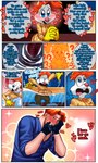 anthro bodily_fluids comic crossgender crying dialogue disney duo english_text female ftm_crossgender fur hair heart_symbol hi_res human jessica_rabbit lagomorph leporid male mammal memjioof mtf_crossgender orange_hair partially_submerged rabbit roger_rabbit solo tears text water white_body white_fur who_framed_roger_rabbit