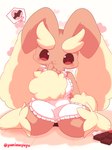 anthro candy chocolate clothed clothing dessert female food generation_4_pokemon hi_res lagomorph leporid lopunny mammal nakimayo nintendo pokemon pokemon_(species) solo