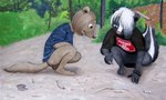 Rating: s
ID: 5366651
Date: 2025-02-11 16:35:29 -0500
Status: active
Score: 9
ammunition anthro bracelet brown_body brown_fur bullet christaphorac claws clothed clothing crouching duo erica female fur hair hi_res holding_object jewelry looking_at_object looking_down male mammal markings mephitid multicolored_body multicolored_fur mustelid neutral_expression otter outside partially_clothed paws pink_nose plant ricky_(christaphorac) shirt shrub skunk spiked_bracelet spikes stripes t-shirt tail topwear traditional_media_(artwork) tree young post #5366651