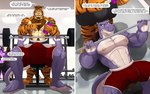 Rating: q
ID: 5515082
Date: 2025-04-19 15:23:27 -0400
Status: active
Score: 62
16:10 4_fingers 4_toes abs anthro barbell barefoot beard bench_press biceps blue_eyes body_hair bottle bottomwear brown_hair bulge bulge_on_head chest_hair clothing comic container deltoids dialogue dragon dream_and_nightmare english_text equid equine exercise facial_hair feet felid fingers fur gym hair hi_res horse humanoid_feet komodo_dragon lizard male male/male mammal monitor_lizard muscular muscular_male mythological_creature mythological_scalie mythology night_(dream_and_nightmare) nipple_piercing nipples notched_ear officer_munroe pantherine pecs piercing plantigrade reptile scalie shorts speech_bubble striped_body striped_fur stripes text tiger toes vox_(anti_dev) water_bottle weightlifting widescreen workout post #5515082