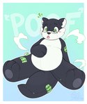 5:6 animate_inanimate badger eyewear glasses hi_res jintally kinktober living_plushie male mammal mustelid musteline overweight plushie stitch_(sewing) transformation