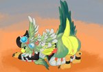 Rating: e
ID: 4892095
Date: 2024-07-02 08:40:20 -0400
Status: active
Score: 19
animal_humanoid anthro armor avian bird blade_(xenoblade) butt claws countershading digital_media_(artwork) feathered_wings feathers female finch_(xenoblade) genitals green_body green_feathers headgear helmet hi_res humanoid looking_back open_mouth pussy raised_tail simple_background solo tail thistlesol wings xenoblade_chronicles_2 post #4892095