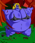 absurd_res anthro aries_passadar berry_juice big_breasts blonde_hair blueberry_inflation blueberry_juice bodily_fluids boots bottomwear breast_expansion breasts canid canine canis cheek_bulge claws clitoris clothing discomfort expansion female food footwear forest fruit genital_fluids genitals grass hair hi_res huge_breasts inflation juice_(beverage) lactating magic mammal panties pants plant plant_transformation pussy scar shirt shoes solo tank_top teeth tentacles the_dark_berry_grove topwear tree underwear unknown_artist unusual_bodily_fluids unusual_lactation vaginal_fluids wolf